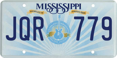 MS license plate JQR779