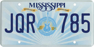 MS license plate JQR785