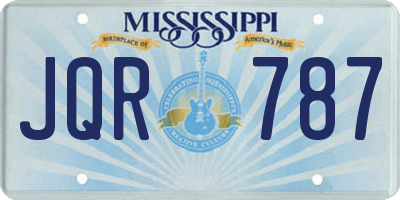 MS license plate JQR787