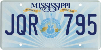 MS license plate JQR795