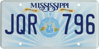 MS license plate JQR796