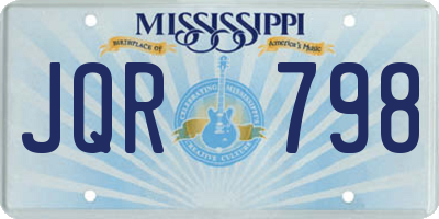 MS license plate JQR798
