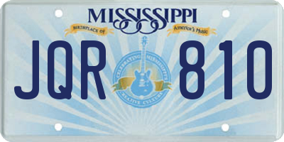 MS license plate JQR810