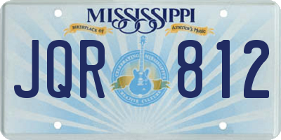 MS license plate JQR812