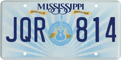 MS license plate JQR814