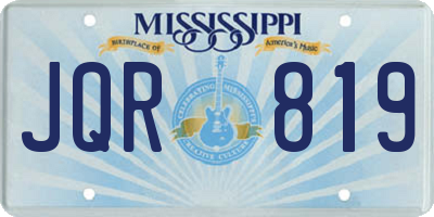 MS license plate JQR819