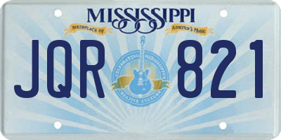 MS license plate JQR821