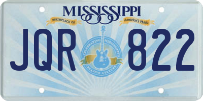 MS license plate JQR822