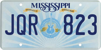 MS license plate JQR823