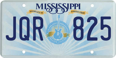 MS license plate JQR825
