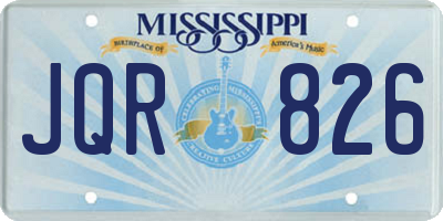 MS license plate JQR826