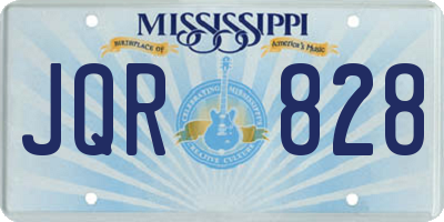 MS license plate JQR828