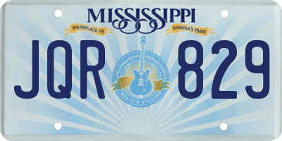 MS license plate JQR829