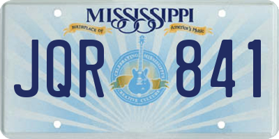 MS license plate JQR841