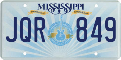 MS license plate JQR849