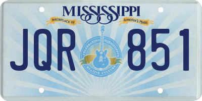 MS license plate JQR851