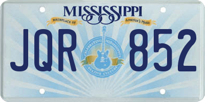 MS license plate JQR852