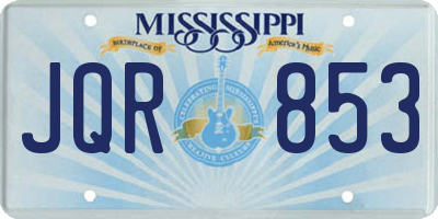 MS license plate JQR853