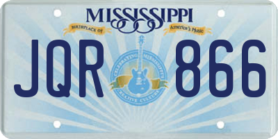 MS license plate JQR866