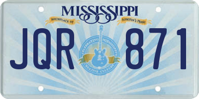 MS license plate JQR871