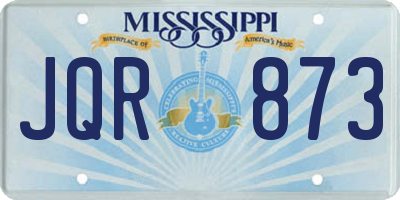 MS license plate JQR873