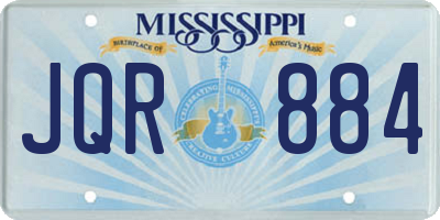 MS license plate JQR884