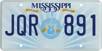 MS license plate JQR891