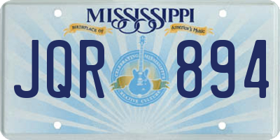 MS license plate JQR894