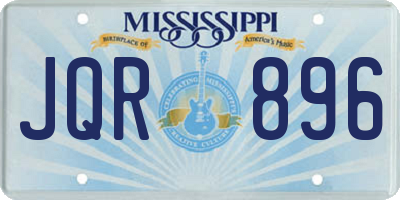 MS license plate JQR896