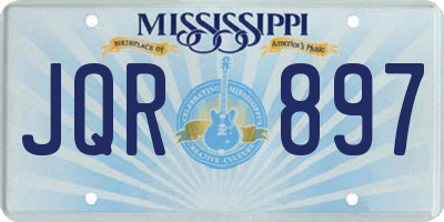 MS license plate JQR897