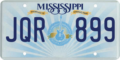 MS license plate JQR899