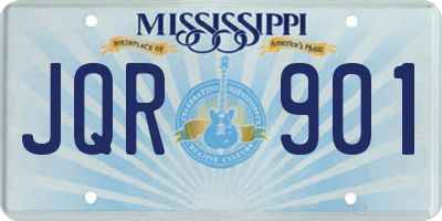 MS license plate JQR901