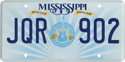 MS license plate JQR902