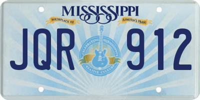 MS license plate JQR912