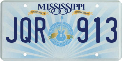 MS license plate JQR913