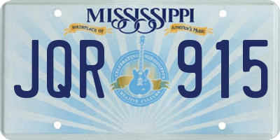 MS license plate JQR915