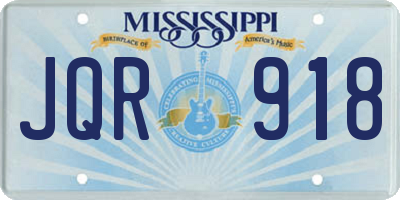 MS license plate JQR918