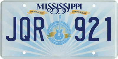 MS license plate JQR921