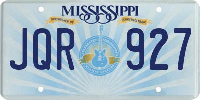 MS license plate JQR927