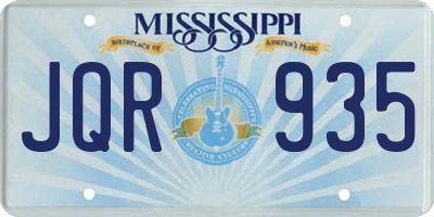 MS license plate JQR935