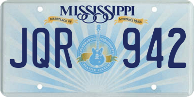 MS license plate JQR942