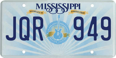 MS license plate JQR949