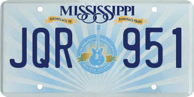 MS license plate JQR951