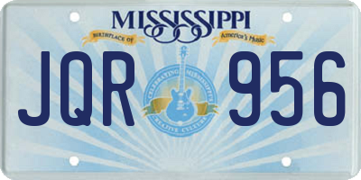 MS license plate JQR956