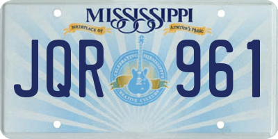MS license plate JQR961