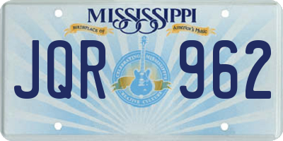 MS license plate JQR962