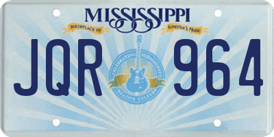 MS license plate JQR964