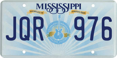 MS license plate JQR976