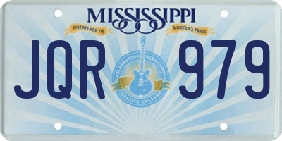 MS license plate JQR979