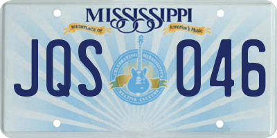 MS license plate JQS046